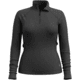 Smartwool Classic Thermal Merino Base Layer 1/4 Zip - Womens, Charcoal Heather, Extra Small, SW00282801010XS000