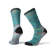 Smartwool Hike Light Canoe Print Crew - Womens, Mediterranean Green, Large, SW001424A19-L