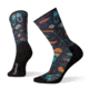 Smartwool Hike Light Hut Trip Print Crew Socks, Deep Marlin, Large, SW001188C51-L
