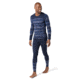 Smartwool Intraknit Merino 200 Pattern Crew - Mens, Deep Navy Mountain Stripe, Small, SW016407F26-S