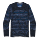 Smartwool Intraknit Merino 200 Pattern Crew - Mens, Deep Navy Mountain Stripe, Small, SW016407F26-S