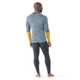 Smartwool Intraknit Thermal Merino Base Layer Colorblock Crew - Mens, Charcoal/Honey Gold, Small, SW016453M371-S