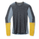 Smartwool Intraknit Thermal Merino Base Layer Colorblock Crew - Mens, Charcoal/Honey Gold, Small, SW016453M371-S