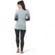 Smartwool Intraknit Thermal Merino Base Layer Pattern Crew - Womens, J21 Bleached Aqua, Small, SW016412J21S