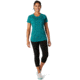 Smartwool Merino 150 Baselayer Print Short Sleeve - Womens, Dark Peacock Cactus Print, Extra Large, SW016161D75-XL