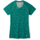 Smartwool Merino 150 Baselayer Print Short Sleeve - Womens, Dark Peacock Cactus Print, Extra Large, SW016161D75-XL