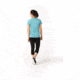 Smartwool Merino 150 Baselayer Print Short Sleeve - Womens, Nile Blue, Medium, SW016161B46-M