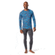 Smartwool Merino 150 Long Sleeve Baselayer - Mens, Ocean Blue/Balabar Print, 2XL, SW016042D73-Ob/BP-XXL