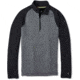 Smartwool Merino 250 Baselayer Pattern 1/4 Zip - Mens, Black/Medium Grey, Small, SW0NP616D85