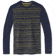 Smartwool Merino 250 Baselayer Pattern Crew - Mens, Deep Navy Mountain Range, Small, SW016351H13S