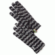 Smartwool Merino 250 Pattern Glove, Black/Charcoal, Extra Small, SW018014016XS