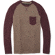 Smartwool Merino 250 Pocket Crew - Mens, Bourbon Tick Stitch, Medium, SW016084C12-M
