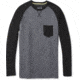 Smartwool Merino 250 Pocket Crew - Mens, Medium Gray Tick Stitch, Large, SW016084B99-L