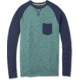 Smartwool Merino 250 Pocket Crew - Mens, Pine Gray Tick Stitch, Small, SW016084C11-S