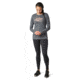 Smartwool Merino Sport 150 Alpine Tree Line Long Sleeve Graphic Tee - Womens, Medium Gray Heather, Extra Small, SW016333084-XS