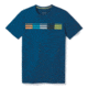 Smartwool Merino Sport 150 Flag Logo Tee - Mens, Alpine Blue, Medium, SW015155B25-M