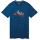 Smartwool Merino Sport 150 Motor Bear Tee - Mens, Alpine Blue, Large, SW000366B25-L