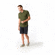 Smartwool Merino Sport 150 Short Sleeve Button Down - Mens, Moss Green Heather, Small, SW016203B45-S