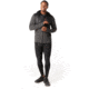 Smartwool Merino Sport Fleece Full Zip Hybrid Hoodie - Mens, Charcoal Heather, Medium, SW019045010-M