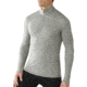 Smartwool Microweight Zip T - Men's-Silver Grey Heather Stripe -Large
