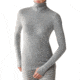 Smartwool Midweight Funnel Zip - Women's-Silver Grey Pattern-X-Large