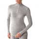 Smartwool Midweight Pattern Zip T - Women's-Silver Grey Heather-Medium-Clearance