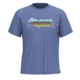 Smartwool Mountain Horizon Short Sleeve Graphic Tee, Nightfall Blue, 2XL, SW002763P431XXL000