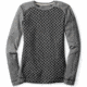 Smartwool NTS Mid 250 Crew - Women's-Black/Light Gray Heather-X-Small