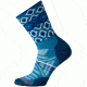 Smartwool PhD Outdoor Light Pattern Crew Sock - Women's-Glacial Blue-Small