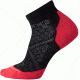 Smartwool PhD Run Light Elite Low Cut Sock - Women's-Black/Hibiscus-Small