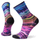 Smartwool PhD Ultra Light Watercolor Stripe Print Crew Socks, Multi Color, Large, SW004093150-L