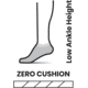Smartwool Run Zero Cushion Low Ankle Socks - Womens, 052 Medium Gray, Small, SW001668052S