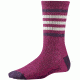 Smartwool Striped Hike Light Crew Sock - Women's-Berry/Desert Purple-Small