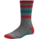Smartwool Striped Hike Light Crew Sock - Women's-Grey/Coral-Medium