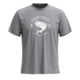 Smartwool Trout Fishing Short Sleeve Graphic Tee, Light Gray Heather, 2XL, SW0025965451XXL000