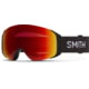Smith 4D Mag S Snow Goggles, ChromaPop Sun Red Mirror, Black, M007600JX996K