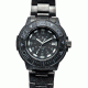 Smith and Wesson Diver Watch w/ Metal and Rubber Strap, Black/Black SWW-900-BLK
