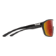 Smith Boomtown Sunglasses, Matte Black Frame, ChromaPop Red Mirror Lens, 20493200399X6