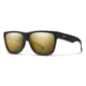 Smith Lowdown 2 Sunglasses, Matte Black Gold Frame, ChromaPop Polarized Black Gold Lens, 2009410NZ56HN