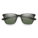 Smith Lowdown Metal Sunglasses, Matte Black/Silver Frame, ChromaPop Polarized Gray Green Lens, 204930TI754L7