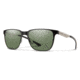 Smith Lowdown Metal Sunglasses, Matte Black/Silver Frame, ChromaPop Polarized Gray Green Lens, 204930TI754L7