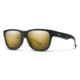 Smith Lowdown Slim 2 Sunglasses, Matte Black Gold Frame, ChromaPop Polarized Black Gold Lens, 2010440NZ51HN