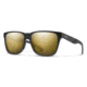 Smith Lowdown Steel Sunglasses, Matte Black Gold Frame, ChromaPop Polarized Black Gold Lens, 2019060NZ56HN