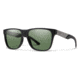 Smith Lowdown Steel Sunglasses, Matte Black Ruthenium Frame, ChromaPop Polarized Gray Green Lens, 201906TI756L7