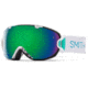 I-OS Goggle-White Feathers-Green Sol-X Mirror