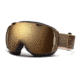Smith I/O Goggles, Classic Brown Mill &amp; Union, Gold Sol X Mirror And Sensor Mirror Lenses IO7SMBM11