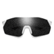 Smith Reverb PivLock Sunglasses, Matte White Frame, ChromaPop Black Lens, 2015216HT991C