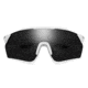 Smith Ruckus PivLock Sunglasses, Matte White Frame, ChromaPop Black Lens, 2015226HT991C
