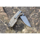Smith's Sharpeners Battle Plan Linerlock Folding Knife, 3.75in Closed, 2.75in Black Stonewash 420 SS Blade, Desert Tan G10 Handle, Thumb Stud, Pocket Clip, Desert tan, AC50995