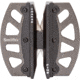 Smith's Sharpeners Caprella Two-Step Sharpener, 3in X 2.5in, Non-Slip Base, Crossed Carbide Blades And Triangular Ceramic Rods, Pre-Set Sharpening Angles, 420 SS Frame, 51106
